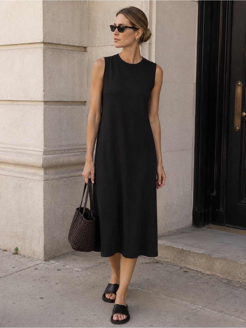 Eileen Fisher black tank dress size XS - Picture 1 of 8